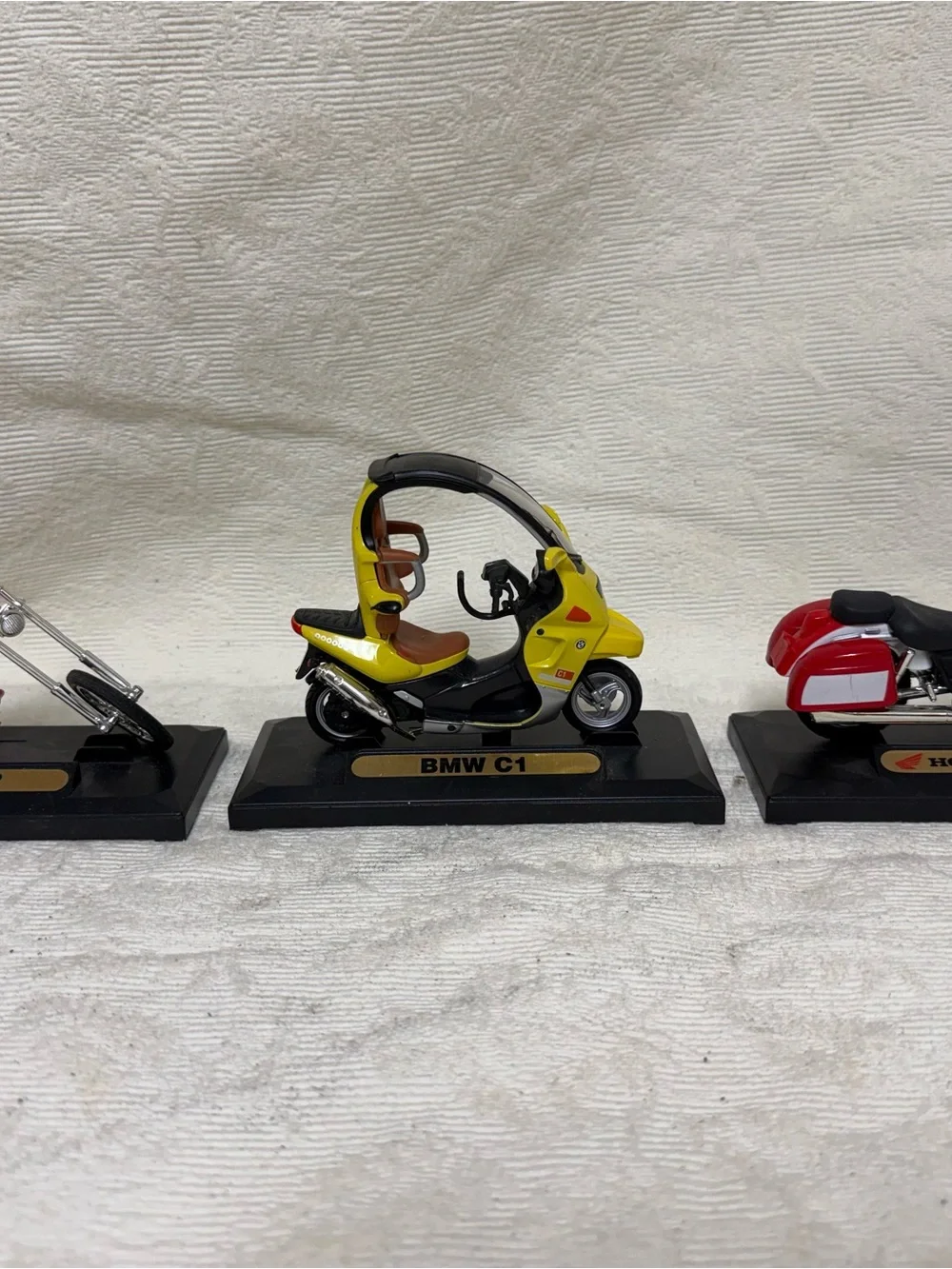 Motorcycle collectibles x3